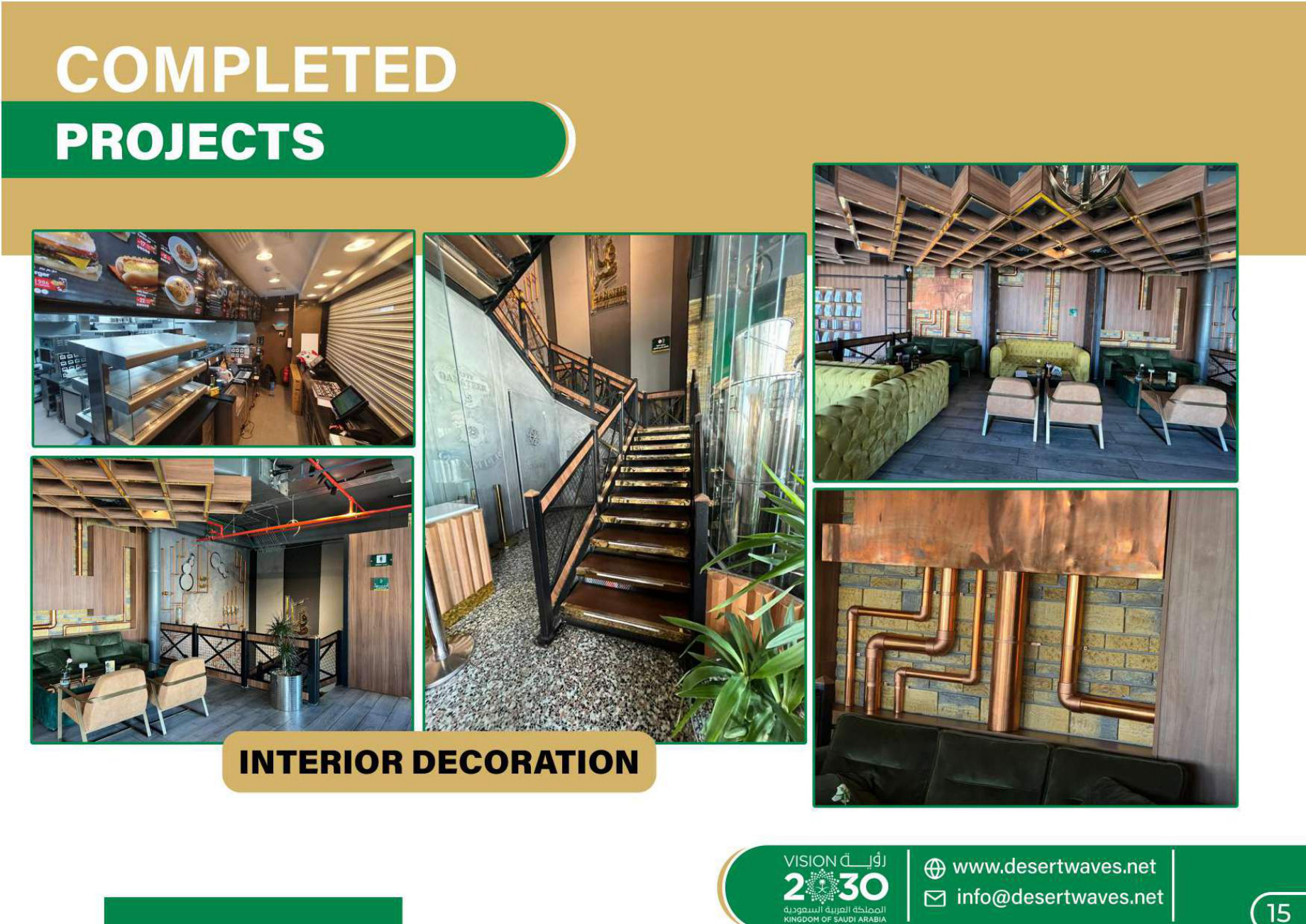 Desert Waves fit-out and interior decoration project